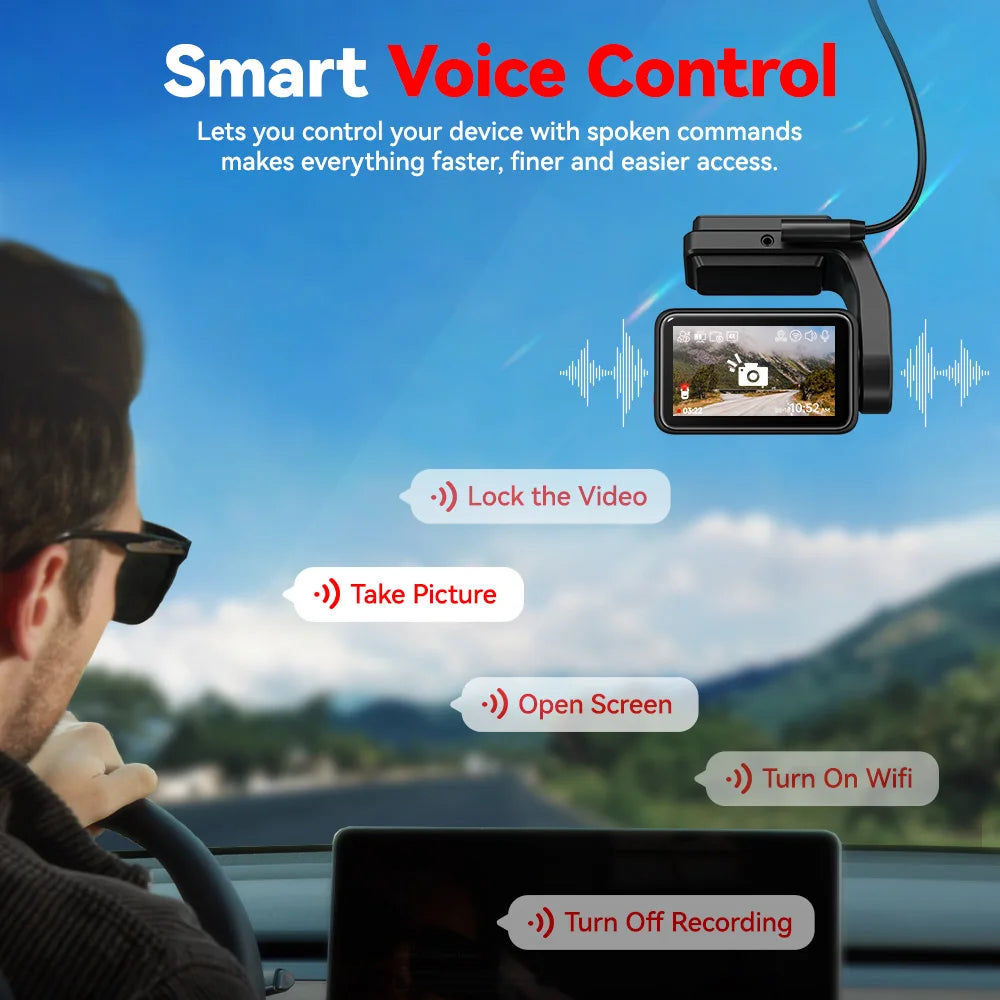 Redtiger A4 Dash Cam Front and Rear 4K Drive Recorder