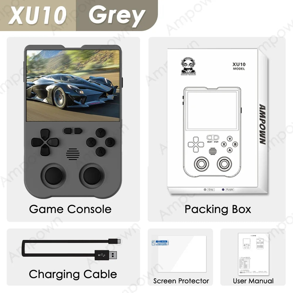 Ampown XU10 Handheld Console With Retro Games Linux