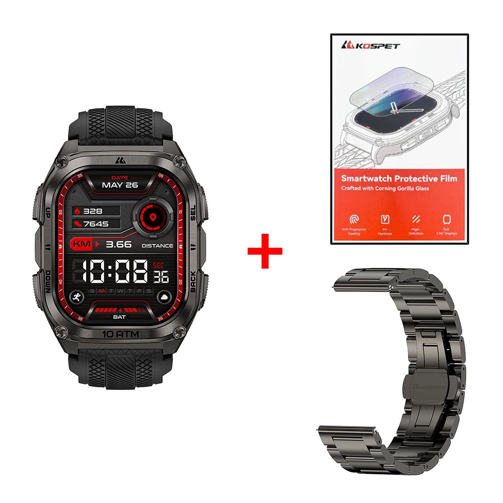 KOSPET Tank M4 Smartwatch 6 Satellite GPS And Offline Maps