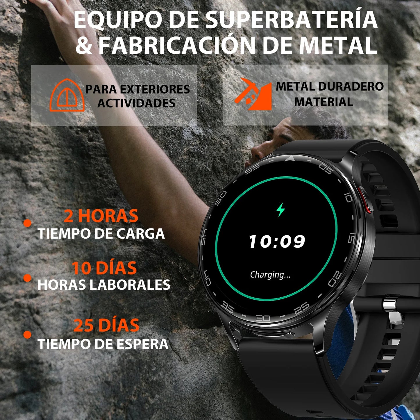 EIGIIIS Smartwatch With Earbuds Bluetooth Fitness Tracker Heart Rate SpO2