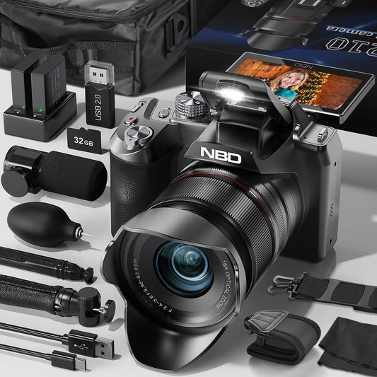 NBD 5K Digital Camera With 64MP, 16x Optical Zoom, WiFi