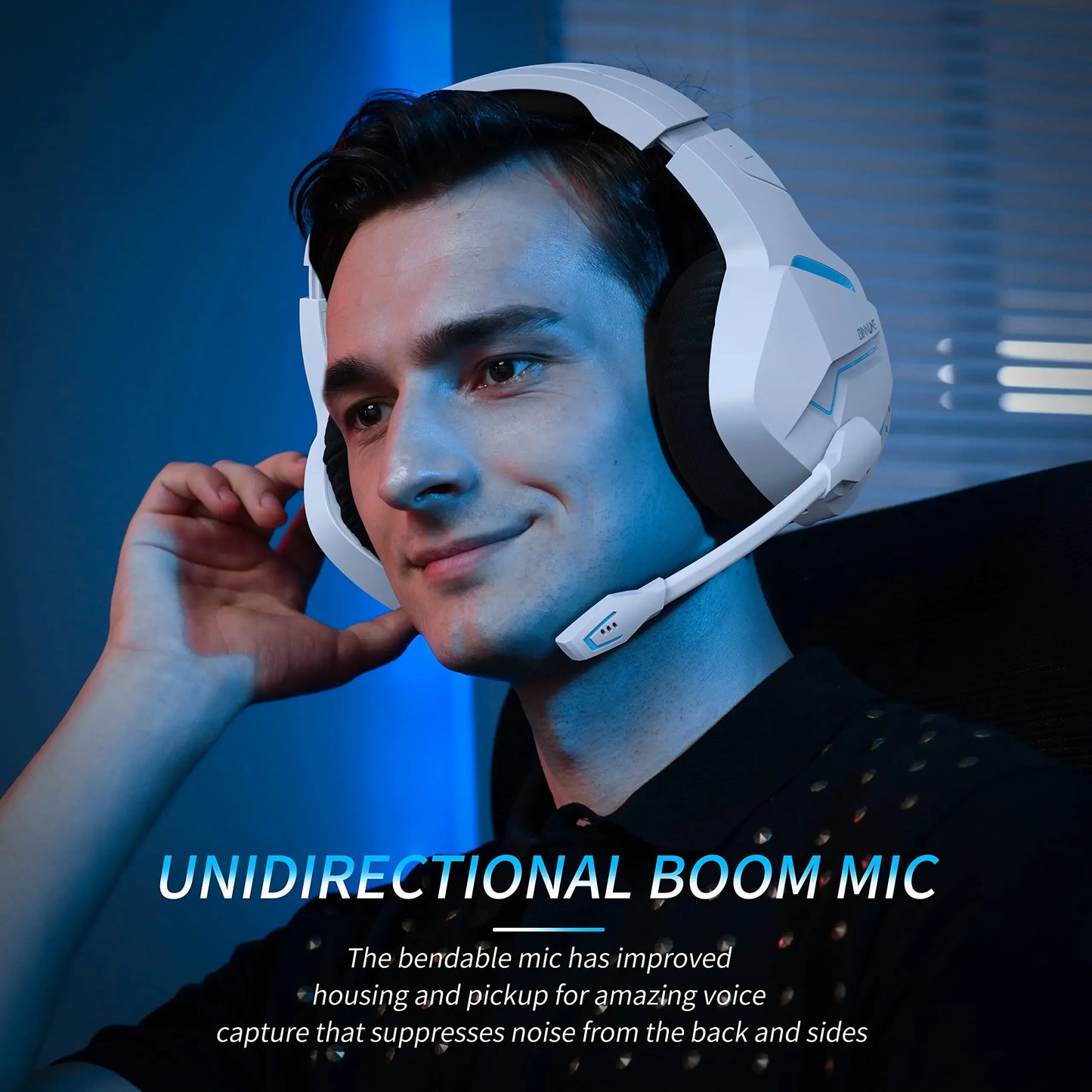 BINNUNE BW01 Wireless Gaming Headset With Mic For PC