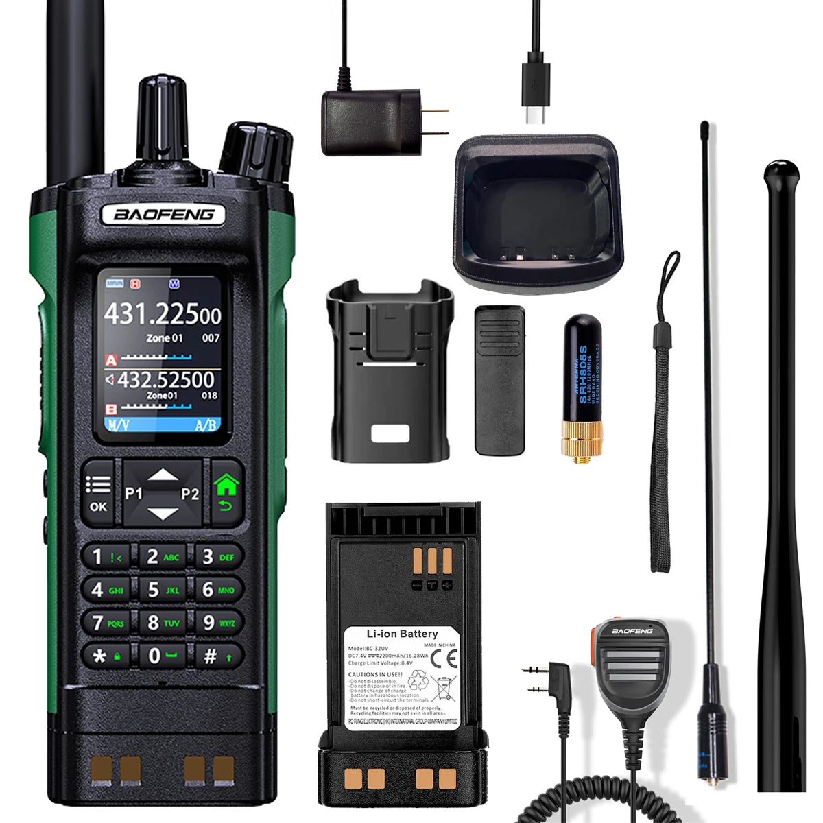 BAOFENG DM32 Walkie Talkie DMR GPS 10W