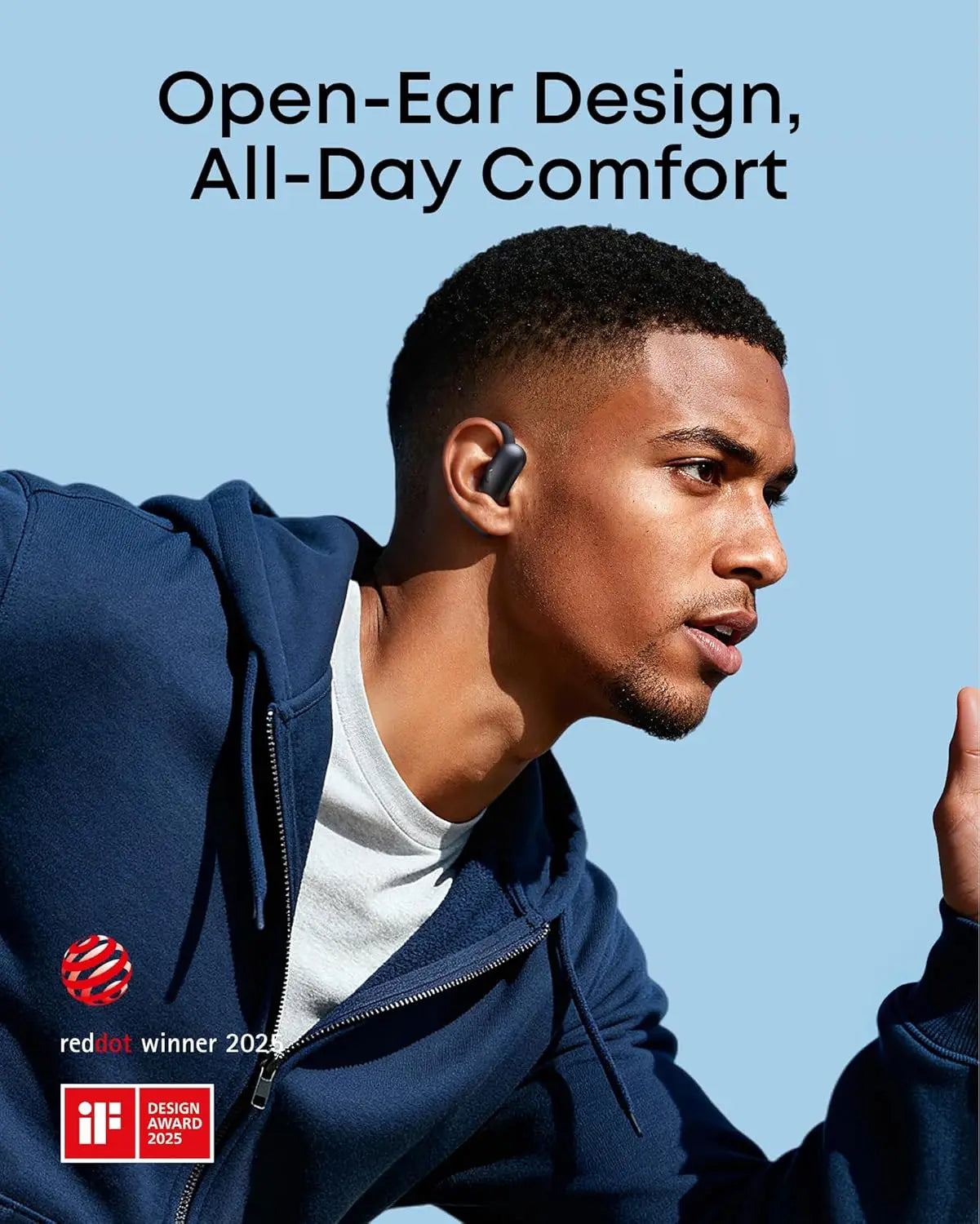 SoundCore AeroFit 2 Open Ear Headphones Real Time Translation Earbuds