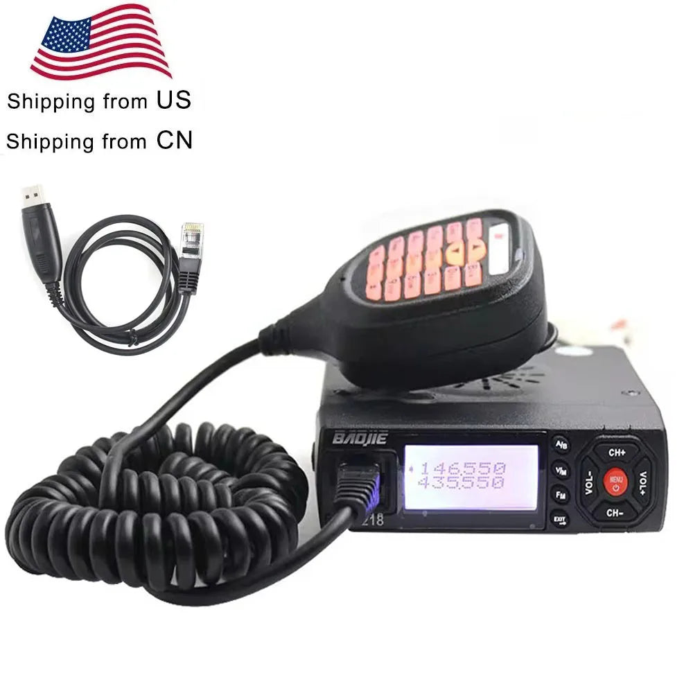 BaoJie BJ-218 High Power Dual Band Mini Mobile Walkie Talkie