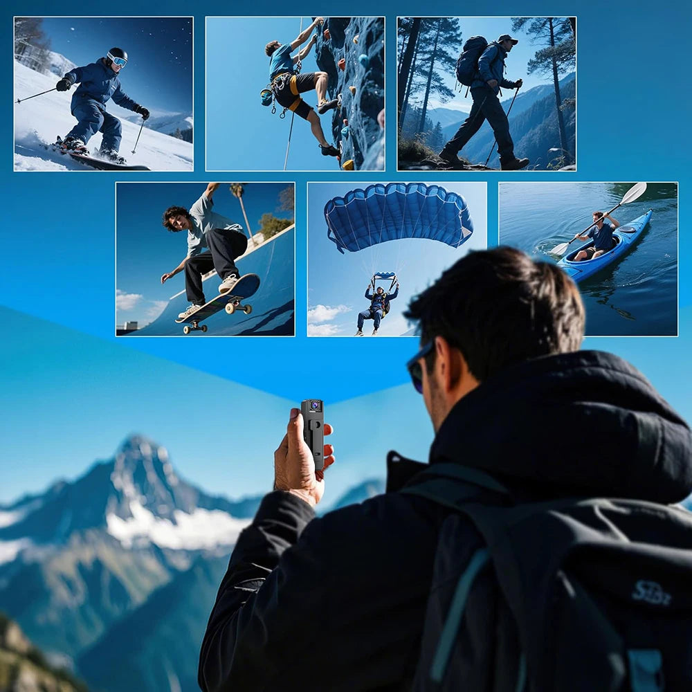 1080P Mini Body Camera With Audio Wearable Hands Free Waterproof Camcorder