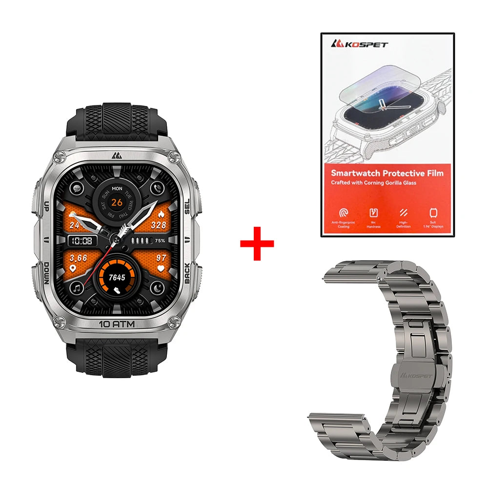 KOSPET Tank M4 Smartwatch 6 Satellite GPS And Offline Maps